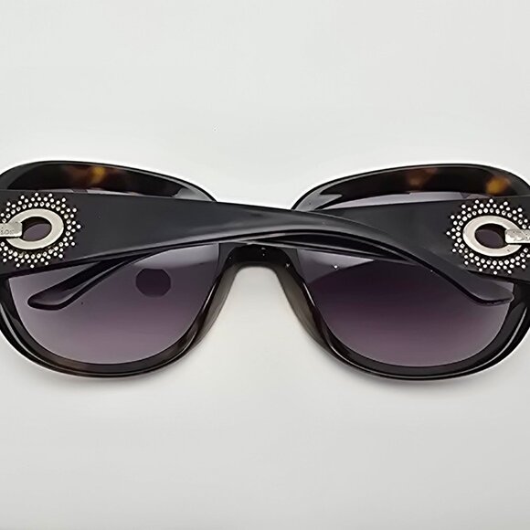 Christian Dior Precieuse Havana Rhinestone Frame Brown Gradient Lens Sunglasses - Picture 12 of 15